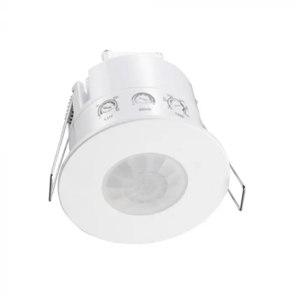 Real Pir Presence Sensor Recessed Mount - White Body