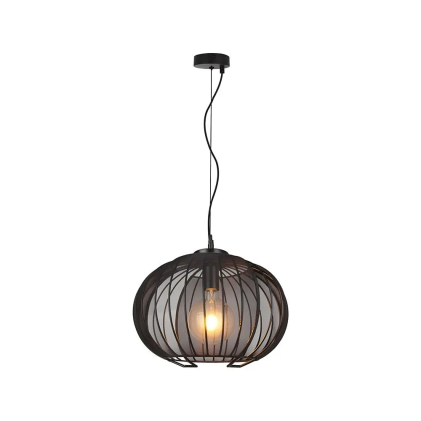E27 Decorative Hanging Pendant (D400*H290Mm) Matt Black Body