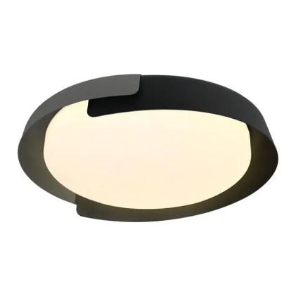 V-TAC Lampadario LED 48W Rotondo con Telecomando e APP Grigio CCT Dimmerabile