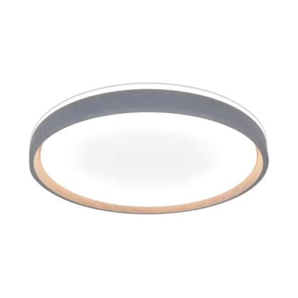 V-TAC Lampadario LED 60W Rotondo a Plafone con Telecomando CCT Legno Dimmerabile