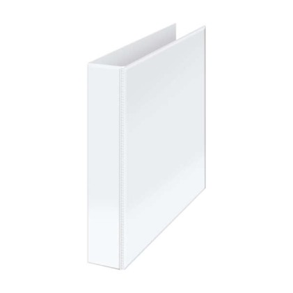 Cartella portadocumenti Dohe Basic A4 Kangaroo - 4 anelli misti 40 mm - Tasca sul dorso e sulla copertina - Cartone foderato - Bianco