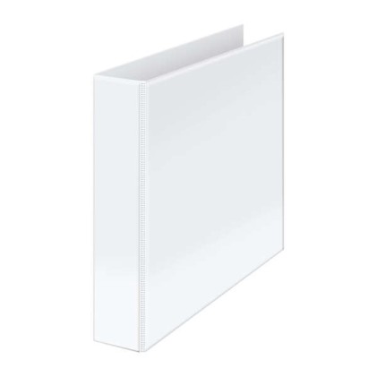 Cartella portadocumenti Dohe Basic A4 Kangaroo - 4 anelli misti 55 mm - Tasca sul dorso e sulla copertina - Cartone foderato - Bianco