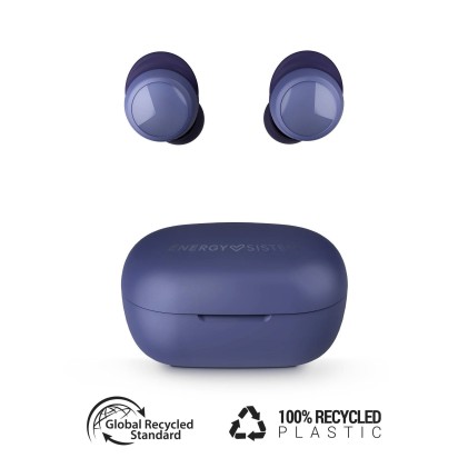 Cuffie Sportive Wireless Energy Sistem - Resistenza acqua IPX4 - Vestibilità Sicura - Durata Batteria 22h - Tecnologia Bluetooth - Colore Blu
