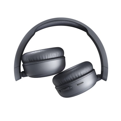Cuffie Bluetooth Energy Sistem con Radio FM - 100% Plastica Riciclata - Lettore MP3 e Lettore MicroSD - Tecnologia Bluetooth - Colore Grigio