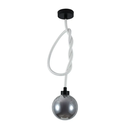 V-TAC Lampadario LED a Sospensione 20W in Metallo e Vetro Fum&egrave; 180x1800mm 3000K