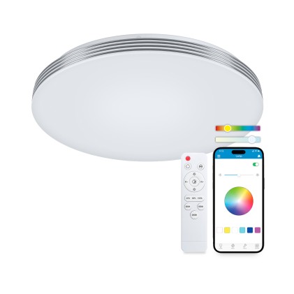 Ksix Boreal Smartled Soffitto RGBIC - Controllo APP - 72W - 38.5cm