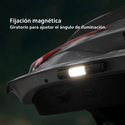 Xiaomi Flashligh Torcia Multifunzione 1000 Lumen - Fissaggio Magnetico - Taglia Cintura di Sicurezza e Interruttore Rompi Finestra - Batteria 3100mAh - Colore Nero