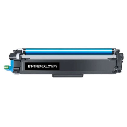 Compatibile Toner per Brother TN248 XL, Ciano, 3000 pagine, TN248XL CY