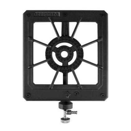 Fornello a gas portatile resistente Orbegozo FO 6100 - Potente bruciatore da 3,5 kW - Griglia in ghisa - Uso esterno sicuro - Compatto e facile da trasportare