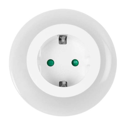 Spina Orbegozo EN 1400 con luce notturna a LED - 3 colori di luce - Protezione da sovraccarico - Ideale per i viaggi - Compatta e sicura