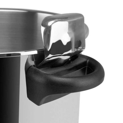 Pentola a pressione Orbegozo HPL 8070 Classic - Capacit&agrave; 8 litri - Tripla sicurezza - Regolazione della pressione interna - Fondo sandwich - Maniglie laterali - Acciaio inossidabile 18/10