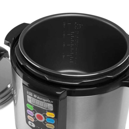 Orbegozo HPE 6075 Pentola a Pressione Elettrica Ultra Veloce - Timer Programmabile - Menu Preconfigurati - Risparmio Energetico - Sicurezza Garantita