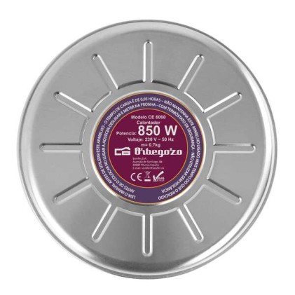 Scaldaletto Comfort Orbegozo CE 6000 Plus - Sistema di accumulo termico - Elemento accumulatore di calore refrattario - Copertura inclusa - Doppio sistema di sicurezza - Indicatore pilota