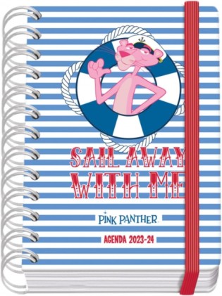 Diario scolastico Dohe Pink Panther Sailing Spiral Wire'o A6 - Pagina giornaliera - Carta 80 g/m2 - Copertina in cartone plastificato - Chiusura con elastico
