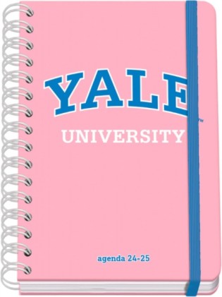 Agenda scolastica Dohe YALE Pink Lady Spiral Wire'o A5 - Visualizzazione settimanale - Carta 80 g/m2 - Copertina in cartone plastificato - Chiusura elastica - Rosa