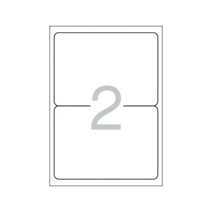 Multi3 Confezione da 200 Etichette Bianche Con Bordi Arrotondati Dimensioni 199,6x144,5mm Con Adesivo Permanente per Multiusi