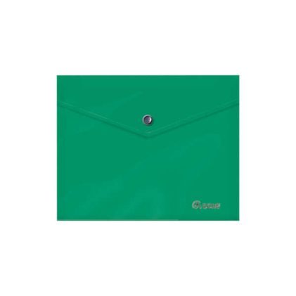 Busta portadocumenti Dohe A5 - Chiusura a scatto - Polipropilene opaco 150 micron - Verde