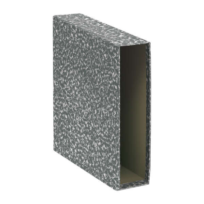 Dohe Binder Sleeves - Formato A4 - Cartone foderato con carta stampata - per raccoglitore marmorizzato grigio - Naturale