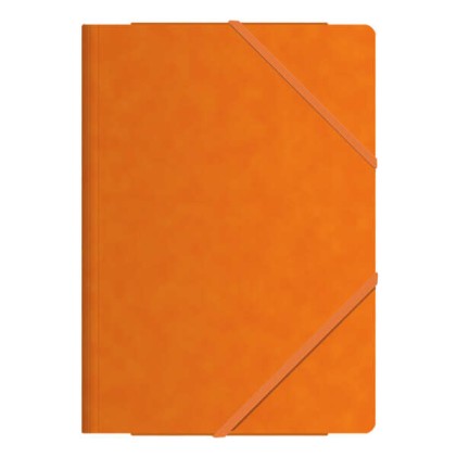Cartelline elastiche Dohe con tre alette - Formato A4 - Cartone di alta qualit&agrave; - Laminato - Chiusura elastica piatta