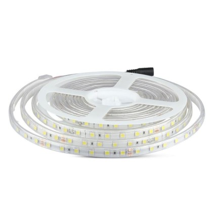V-TAC Strip LED SMD5050 9W/m 5m 60 LED/m 24V 3000K IP65 10mm