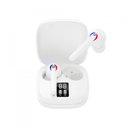 Cuffie XO X8 Bluetooth 5.0 TWS con Microfono - Autonomia fino a 3h - Vivavoce - Scatola di Ricarica con Indicatore di Livello