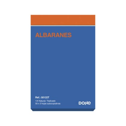 Dohe Libretti degli assegni prestampati a due colori su carta autocopiante - 150 fogli - Quart naturale - Triplice copia