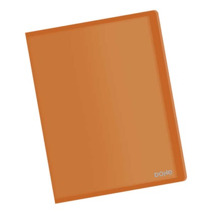 Cartelle Dohe formato A4 con bustine - Copertina flessibile in polipropilene - Bustine trasparenti saldate al dorso