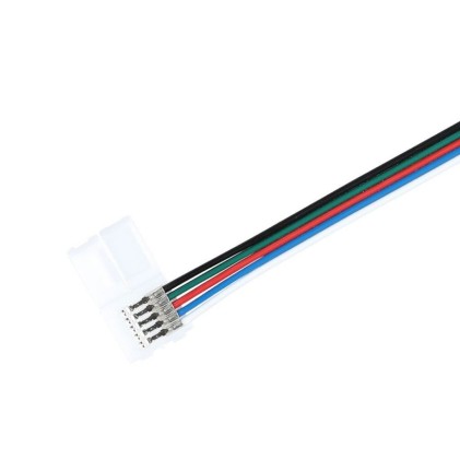 V-TAC Connettore Flessibile per Strip LED SMD5050multicolore RGB+W con 2 Clip a 5 Pin