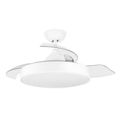 Orbegozo CP 120092 Ventilatore da soffitto Elegance - Potente motore DC - Pale retrattili - Luce LED - Telecomando - Sistema reversibile - Timer programmabile