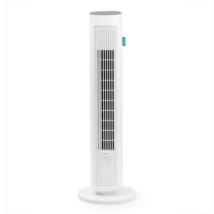 Ventilatore a torre Orbegozo TWM 0955 - Potenza 45 W e 3 velocit&agrave; - Altezza 79 cm - 3 modalit&agrave; di ventilazione - Timer programmabile - Funzione oscillazione - Silenzioso