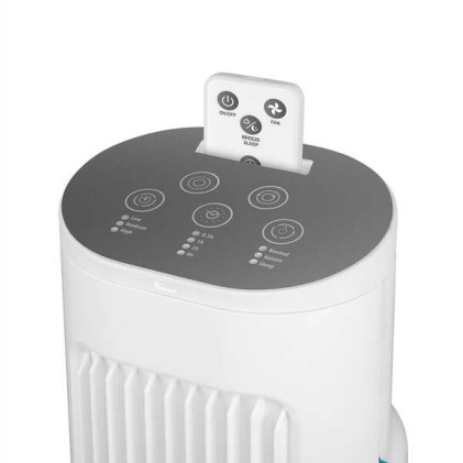 Ventilatore a torre Orbegozo TWM 0955 - Potenza 45 W e 3 velocit&agrave; - Altezza 79 cm - 3 modalit&agrave; di ventilazione - Timer programmabile - Funzione oscillazione - Silenzioso