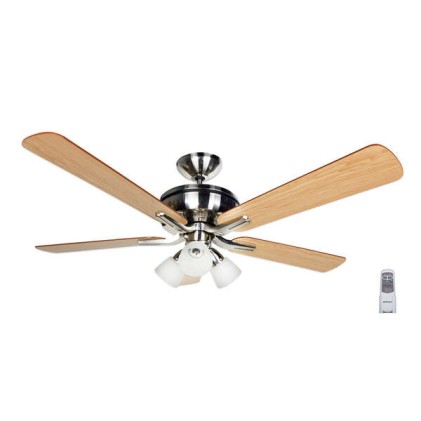 Ventilatore da Soffitto Orbegozo CP 68132 con Sistema Reversibile - Raffredda d'Estate e Riscalda d'Inverno - Silenzioso e con 3 Velocit&agrave;