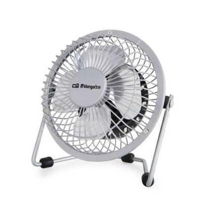 Mini ventilatore da tavolo Orbegozo PW 1025 - Potente e silenzioso - Connessione USB 2 in 1 - Pale in metallo da 10 cm