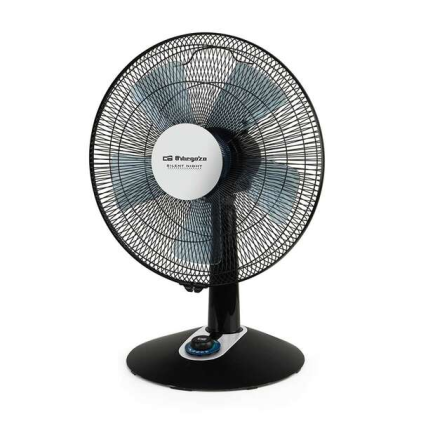 Ventilatore da tavolo Orbegozo TF 0149 Elegante e potente - Potenza 60W - 2 velocit&agrave; + Turbo + Silenzioso - Diametro 40cm - Oscillazione automatica - Controllo luminoso della velocit&agrave;
