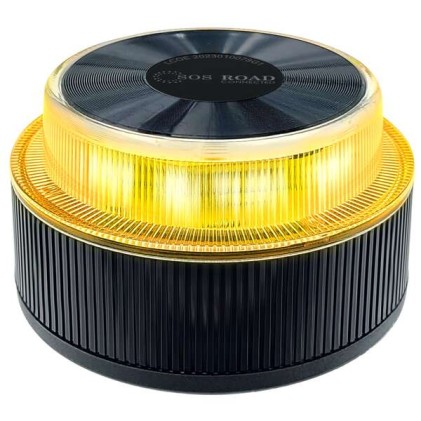 Faro di Segnalazione Emergenza Stradale Sos Road Connected V16 - Omologato DGT - Segnalazione di Emergenza e Geoposizionamento - Resistenza IP54 - Base Magnetica