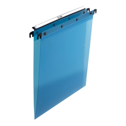Elba Ultimate Hanging Files A4 Cassetto - Polipropilene resistente - Trasparente per una facile visibilit&agrave; - Blu