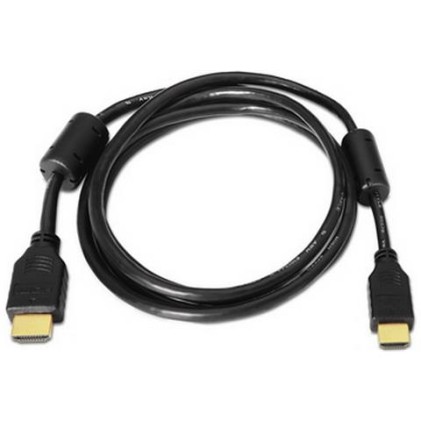Cavo Nanocable HDMI v1.4 con Ferrite Maschio a HDMI v1.4 con Ferrite Maschio 10m - Alta Velocit&agrave; - Colore Nero