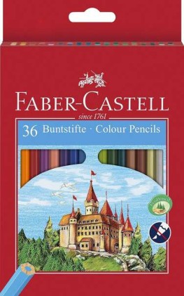 Faber-Castell Classic Color Confezione da 36 matite colorate esagonali - Resistenza alla rottura - Colori assortiti