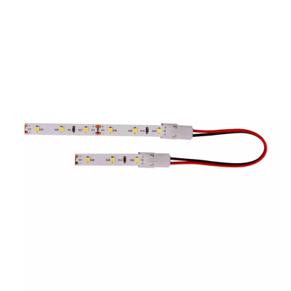 V-TAC Connettore Per Strip LED Di Larghezza 8mm Innesto rapido tramite clip 2 Pin