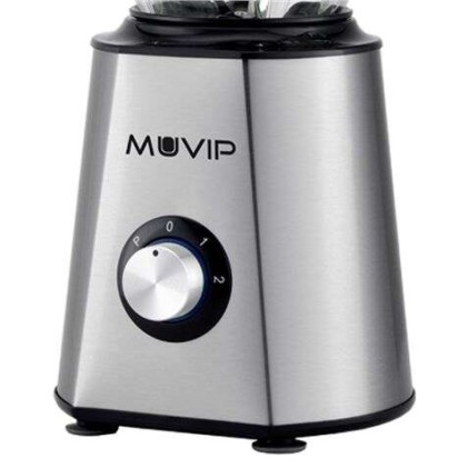 Muvip Frullatore in vetro e acciaio Inossidabile 1500W 1,5 Litri