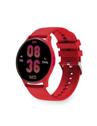 Smartwatch Ksix Core - Schermo AMOLED da 1,43” - Autonomia di 5 giorni - Modalità Sport e Salute, Chiamate, Assistenti vocali - Immergibile - Colore rosso - CONFEZIONE APERTA