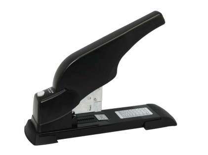 Cucitrice Ingraf per materiali spessi - Capacità per 200 fogli - Sistema di cucitura facile - Supporta punti metallici di diverse dimensioni - Colore nero