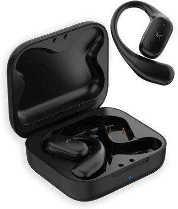 Cuffie Wireless Ksix Cosmos - Orecchio Aperto - Autonomia 6+18h - Touch Control - Chiamate - Assistenti Vocali - Colore Nero