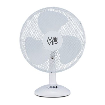 Ventilatore da tavolo Muvip - 50 W - 3 velocità - Colore bianco