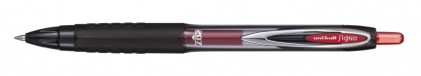 Uni-ball UMN-207E Roller de Tinta - Punta de Bola 0.7mm - Grip de Caucho Antifatiga - Tinta Pigmentada Resistente a Luz y Agua - Color Rojo