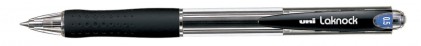 Uni-ball Laknock SN-100(05) Penna a inchiostro a base di olio - Punta a sfera da 0,5 mm - Inchiostro liscio e di lunga durata - Corpo in plastica - Colore nero