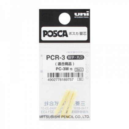Ricariche in feltro Uni-ball PC-3M, confezione da 3 - Punta da 0,9-1,3 mm