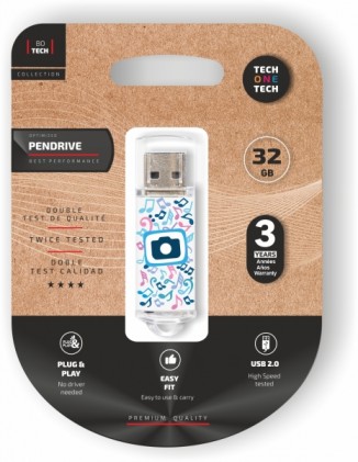TechOneTech Be Super Photo Dream USB 2.0 Memoria 32 GB (Pendrive)