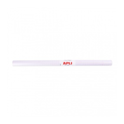 Rotolo di polipropilene trasparente Apli 1,5x0,50 m - Adesivo riposizionabile - Sistema Easy Peel - Griglia di precisione - Elevata resistenza a graffi e strappi - Non ingiallisce