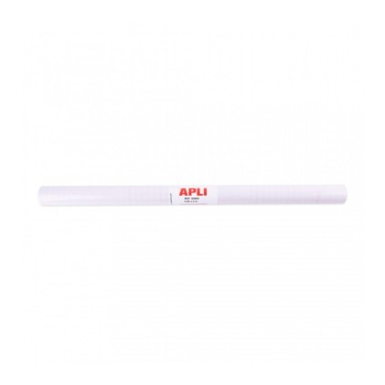 Rotolo Apli in polipropilene trasparente 3x0,50m 50 micron - Adesivo riposizionabile - Sistema Easy Peel - Griglia di precisione - Elevata resistenza a graffi e rotture - Non ingiallisce
